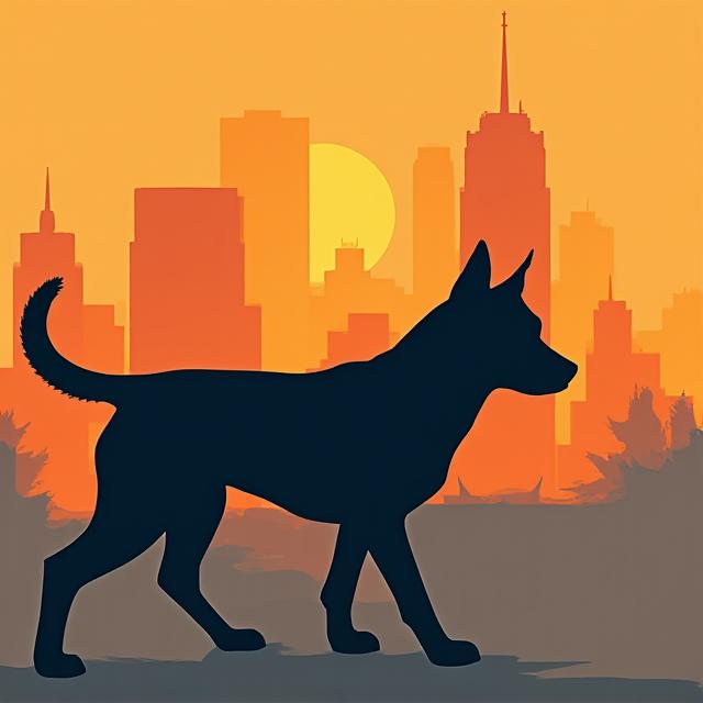 Nashville skyline pet silhouette