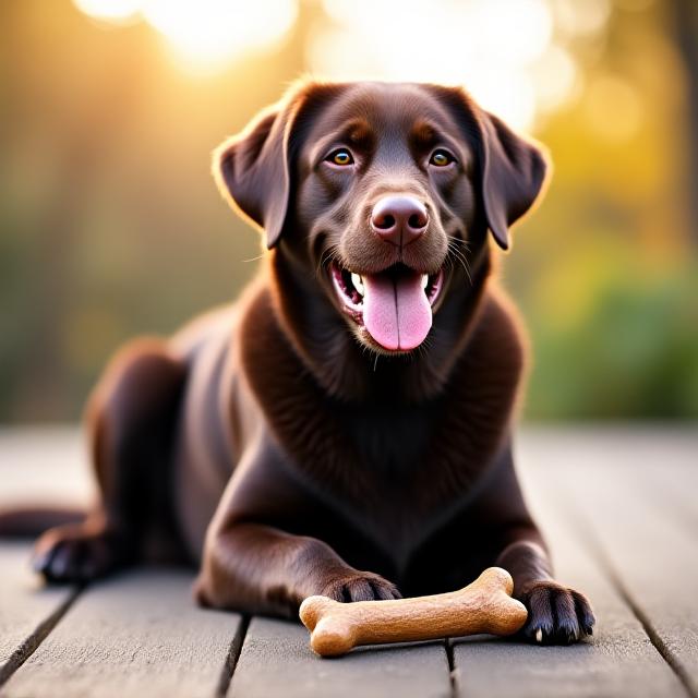 Customer dog playing with Titan Bone